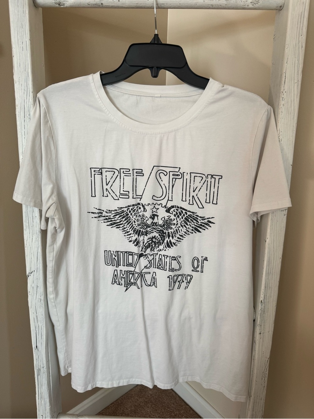 Free Spirit Graphic Crewneck Tee - White